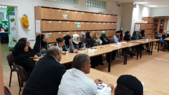 بالصور: إنطلاق فعاليات المؤتمر الأول للجان أولياء أمور الطلاب في مدارس مدينة يافا 